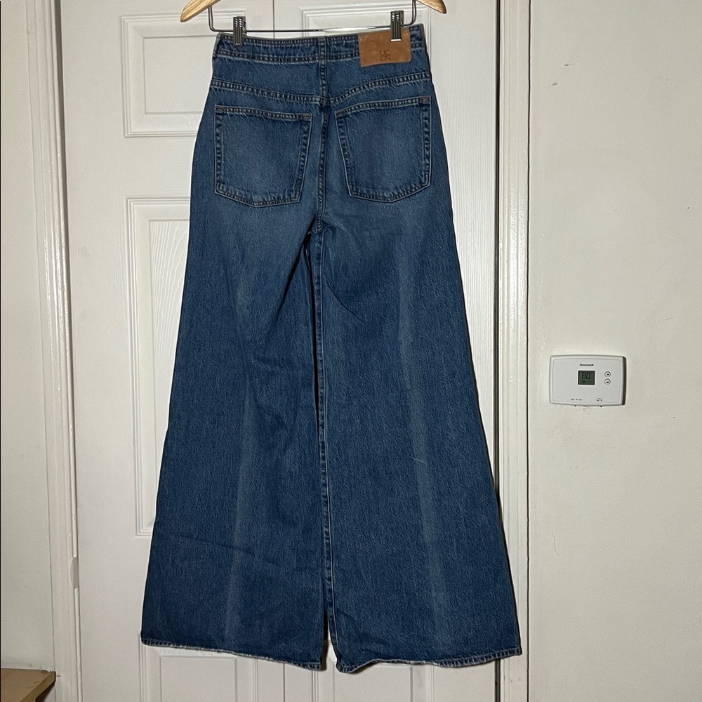 Ulla Johnson Blue High-Rise Wide-Leg Jeans - Picture 5 of 10